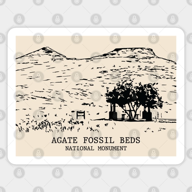 Agate Fossil Beds National Monument Sticker by Lakeric
